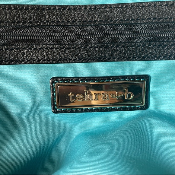 ✨Tehra&B large rainbow knotted black satchel ✨ great condition! - Picture 6 of 6